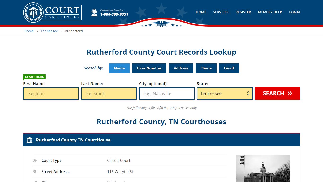 Rutherford County Court Records | TN Case Lookup
